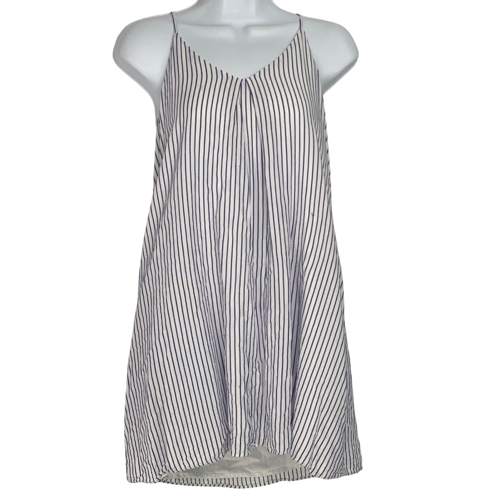 Gianni Bini‎ Womens Nautical Striped Mini Dress Spaghetti Strap Blue White Small